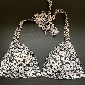 VS PINK bikini top with flowers